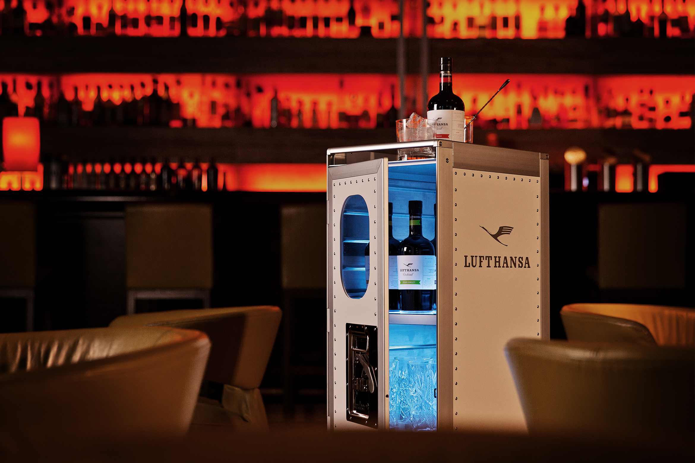 Lufthansa Cocktail bar equipment